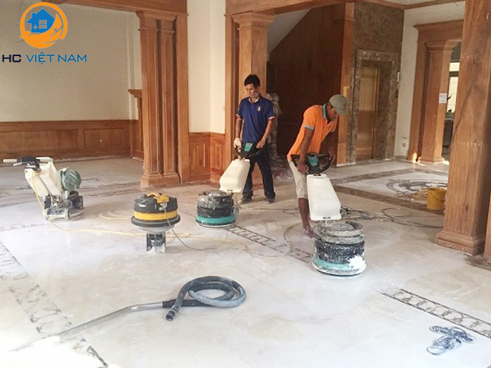 Dịch vụ đánh bóng sàn đá tự nhiên của HC Việt Nam