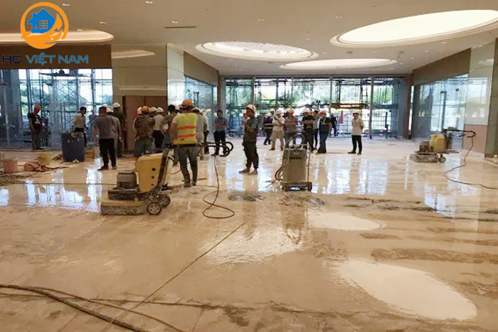 Dịch vụ đánh bóng sàn đá tự nhiên của HC Việt Nam