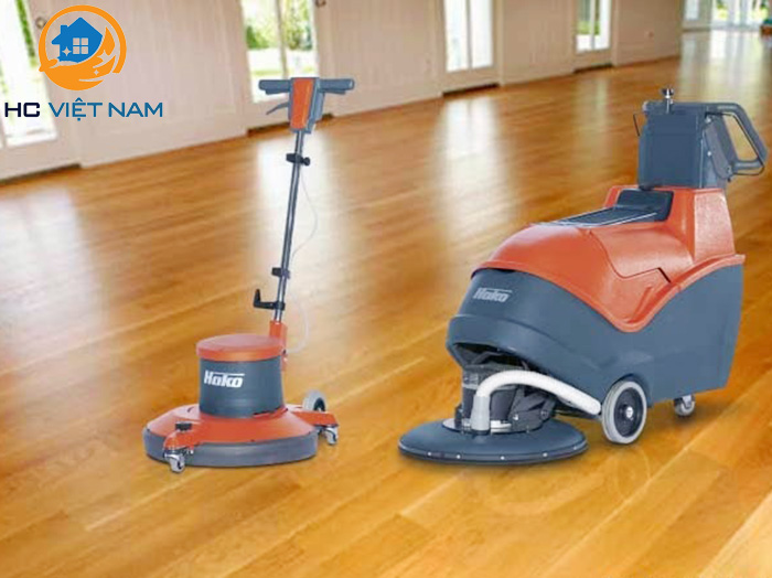 Dịch vụ phủ đánh bóng sàn gỗ, sàn nhựa tại HC Việt Nam