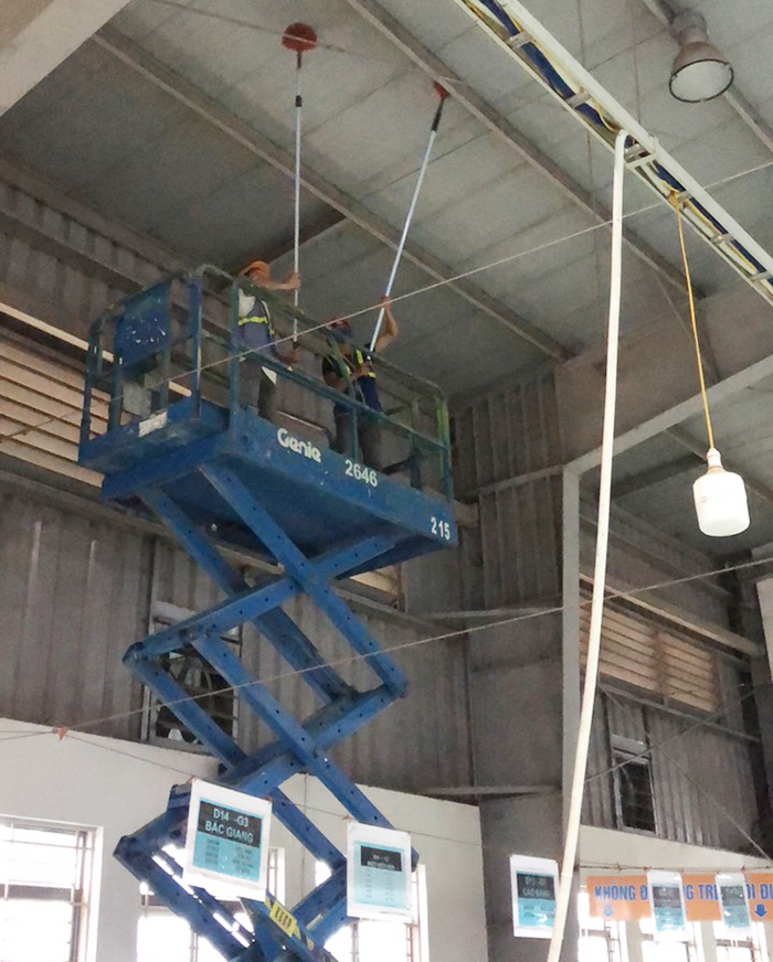 Công trình cung cấp dịch vụ vệ sinh cho công ty Cap Global tại Hòa Bình