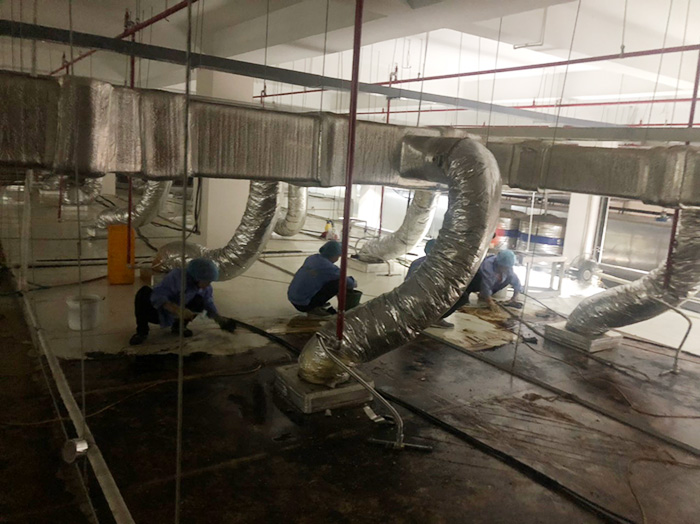 Công trình cung cấp dịch vụ vệ sinh cho công ty Cap Global tại Hòa Bình