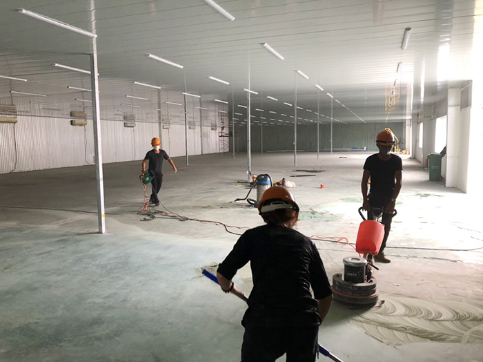 Tổng hợp công trình đánh bóng sàn bê tông T4.2022 của HC Việt Nam