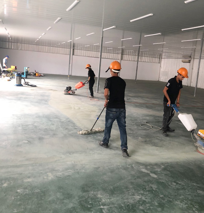 Tổng hợp công trình đánh bóng sàn bê tông T4.2022 của HC Việt Nam