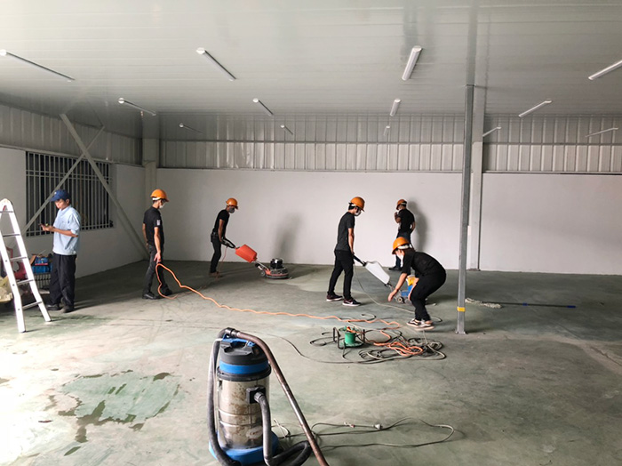 Tổng hợp công trình đánh bóng sàn bê tông T4.2022 của HC Việt Nam