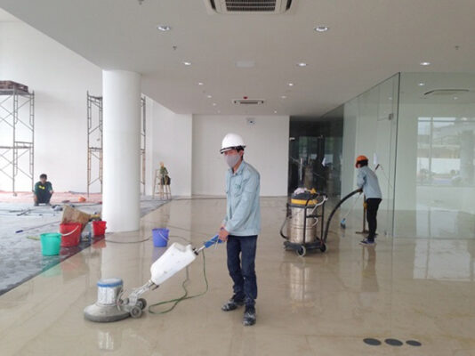 Dịch vụ vệ sinh sau xây dựng cho tòa nhà chung cư, chung cư mini mới xây.