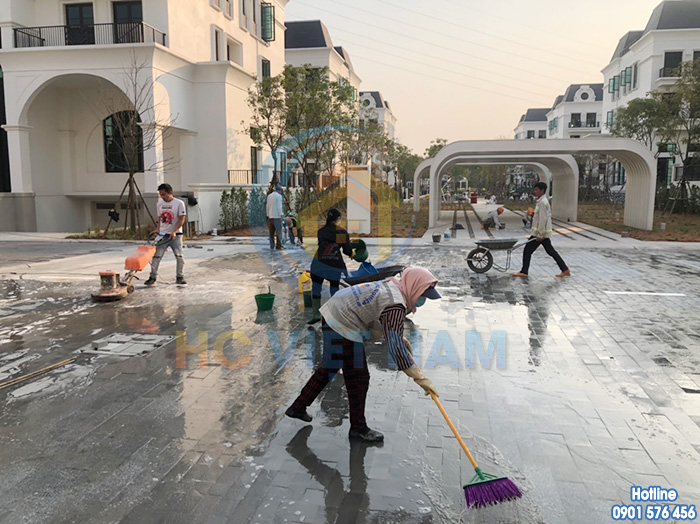 Công trình vệ sinh công nghiệp tại dự án ParkCity, Hà Đông, Hà Nội