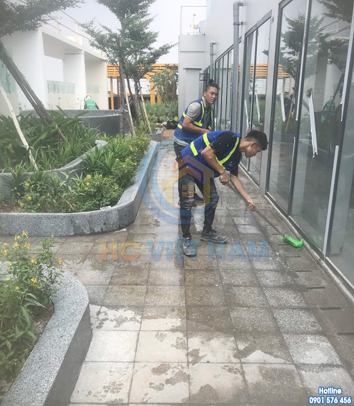 Công trình vệ sinh đá khò cho tòa chung cư tại Tây Mỗ, Hà Đông, Hà Nội