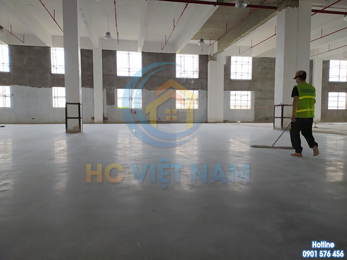 Quy trình đánh bóng sàn bê tông chuyên nghiệp của HC Việt Nam