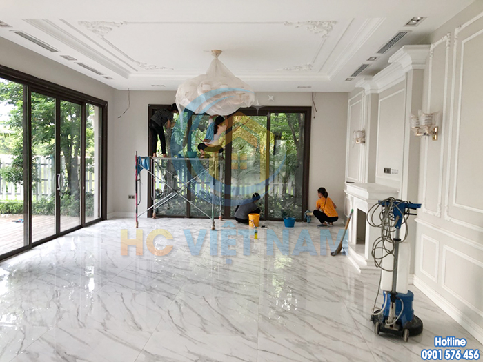 Bảng báo giá dịch vụ đánh bóng sàn đá tự nhiên chuyên nghiệp, rẻ nhất thị trường