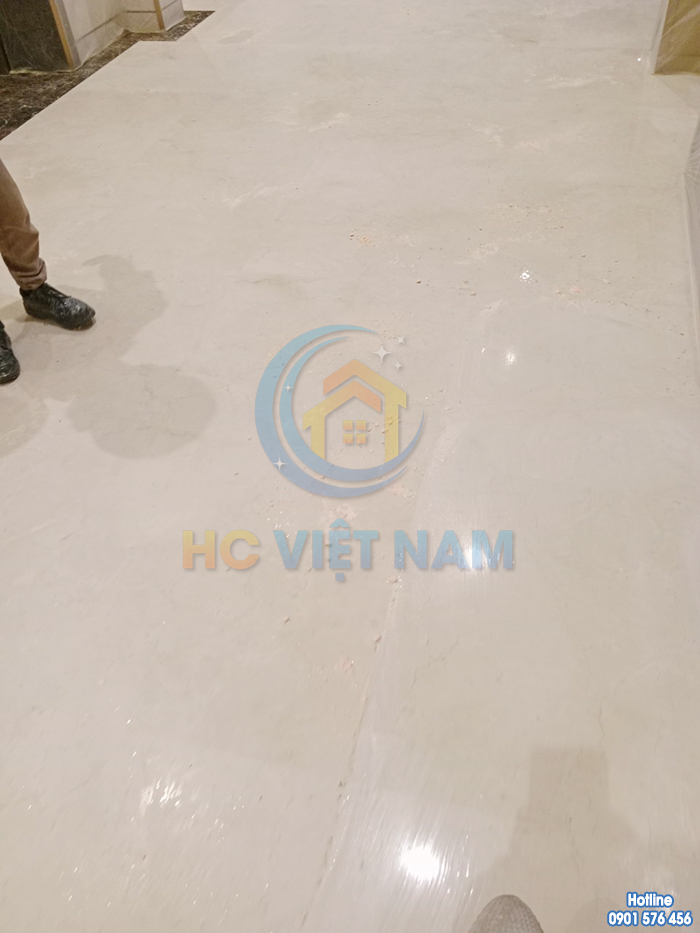 Công trình phục hồi sàn đá tự nhiên khách sạn 5 sao The Vista 146 Giảng Võ, Hà Nội