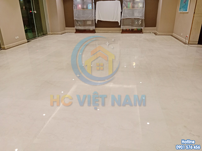 Công trình phục hồi sàn đá tự nhiên khách sạn 5 sao The Vista 146 Giảng Võ, Hà Nội