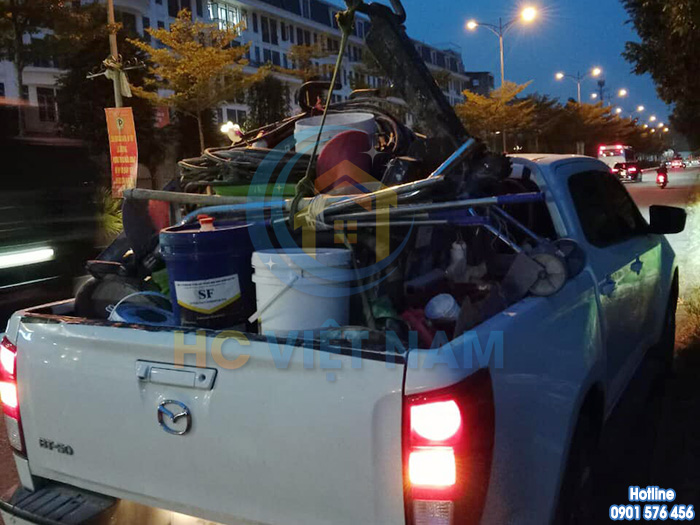 Công trình mài đánh bóng sàn đá tự nhiên cho khách hàng tại Bắc Ninh