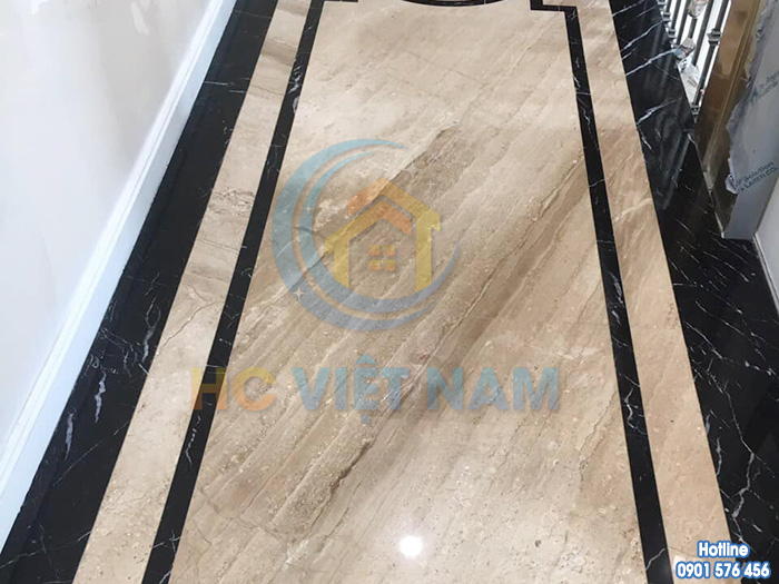Công trình mài đánh bóng sàn đá tự nhiên cho khách hàng tại Bắc Ninh