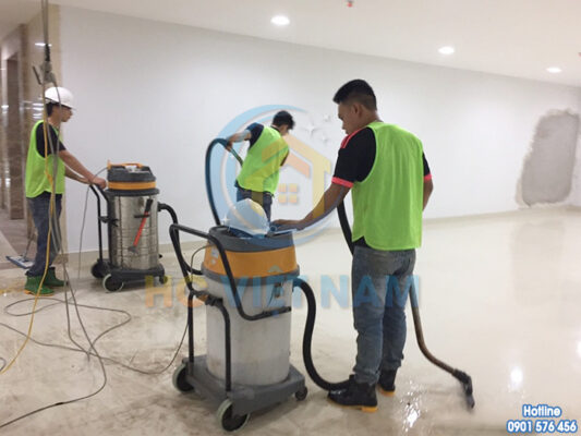 HC Việt Nam công ty vệ sinh công nghiệp sau xây dựng chuyên nghiệp tại Bắc Giang
