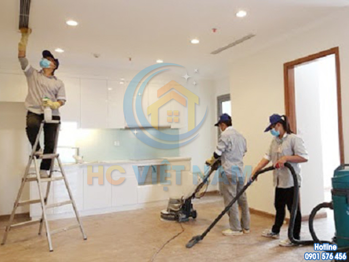 HC Việt Nam công ty vệ sinh công nghiệp sau xây dựng chuyên nghiệp tại Bắc Giang