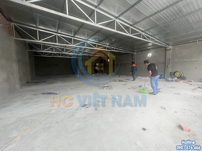 Công trình mài đánh bóng sàn bê tông cho nhà xưởng tại Hạ Long, Quảng Ninh