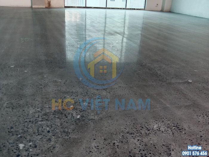 HC Việt Nam thi công đánh mài sàn bê tông cho tòa nhà tại tỉnh Thái Bình