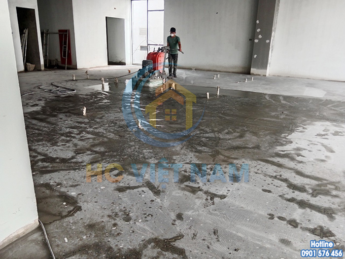 HC Việt Nam thi công đánh mài sàn bê tông cho tòa nhà tại tỉnh Thái Bình