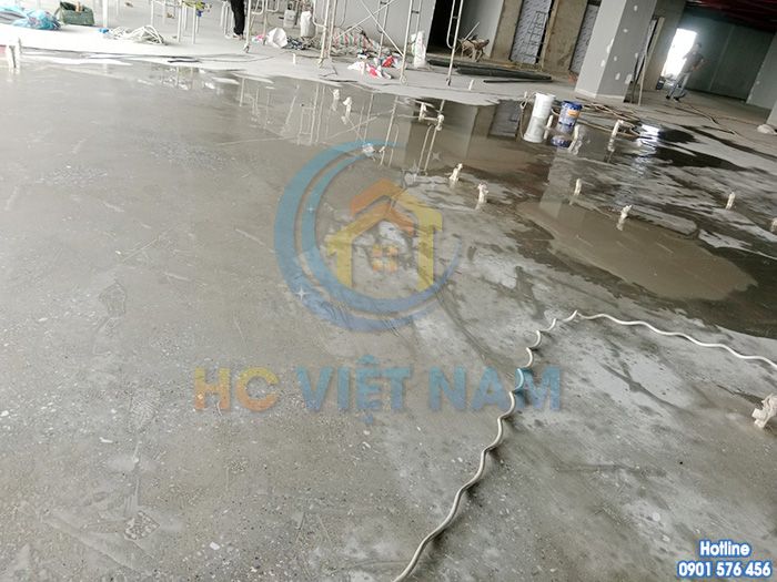 HC Việt Nam thi công đánh mài sàn bê tông cho tòa nhà tại tỉnh Thái Bình