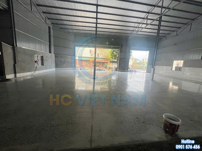 Công trình mài đánh bóng sàn bê tông công ty Vũ Gia Phát tại Hải Dương
