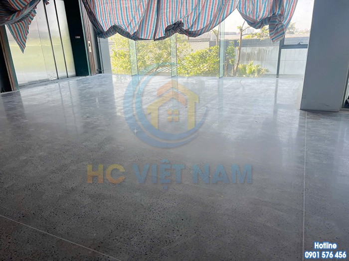 Thi công mài đánh bóng sàn bê tông cho công ty Landco tại Bắc Ninh